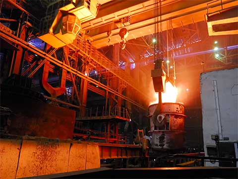 мостовой кран для сталелитейных заводов двухбалочный фото